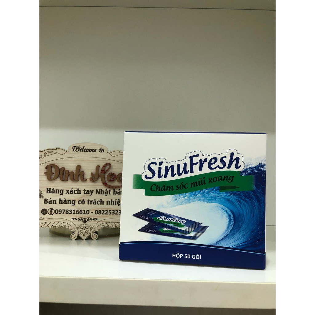 Gói muối biển Sinufresh - Muối rửa mũi xoang - Sinufresh của Cát Linh - Chính hãng 100% - Hộp 50 gói - Siêu tiết kiệm | BigBuy360 - bigbuy360.vn