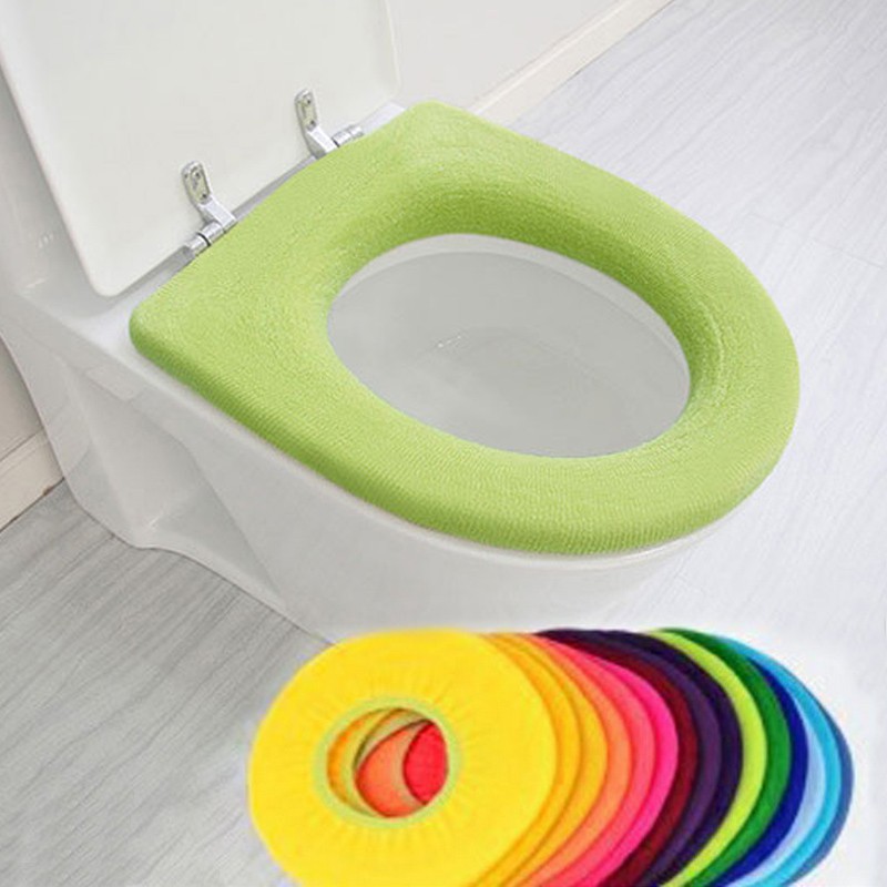 Miếng bọc bồn cầu chất liệu vải mềm &amp; ấm &amp; đàn hồi
