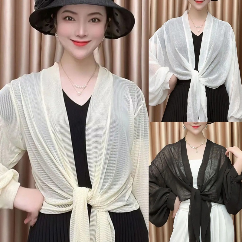 Áo Khoác Mỏng Nhẹ Tay Dài Chống Nắng Thời Trang Mùa Hè Cho Nữ