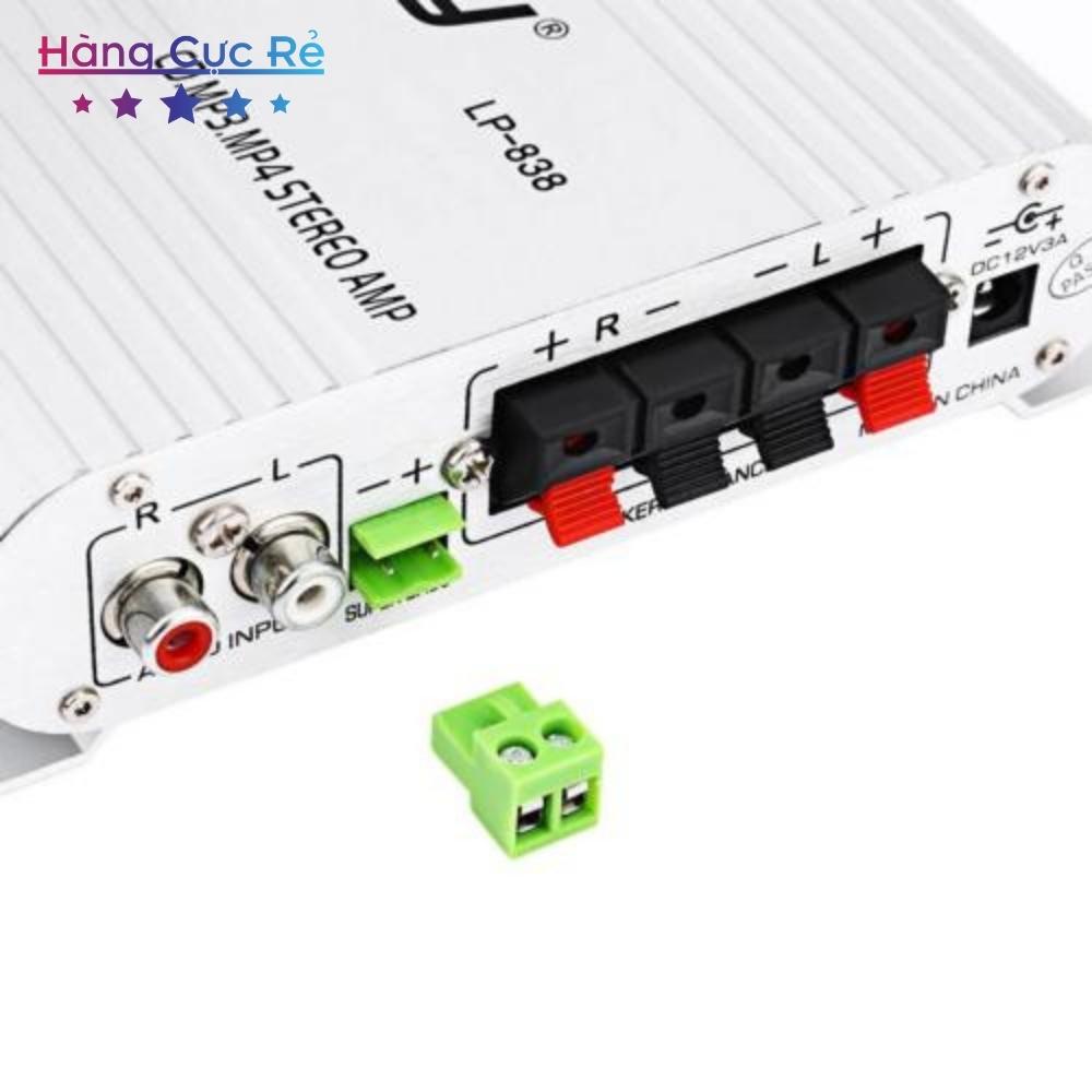 Âm li mini 12v LP838 + Tặng nguồn amply cho dàn âm thanh mini 5.1 - Shop Hàng Cực Rẻ