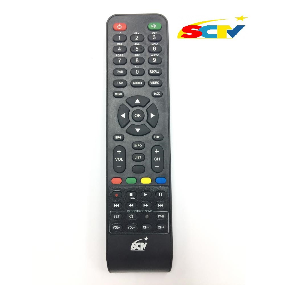 Điều khiển đầu SCTV loại tốt zin theo máy - Tặng kèm pin  - Remote SCTV