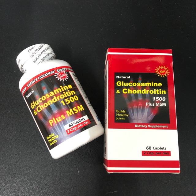 Glucosamine & Chondroitin 1500 plus MSM- viên uống tăng dịch khớp tái tạo sụn khớp của Mỹ