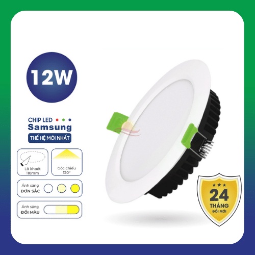 Đèn led âm trần trang trí bóng đèn led  Ruby 6w 8w 12w thiết bị điện Kingled Hàng chính hãng Cao Cấp