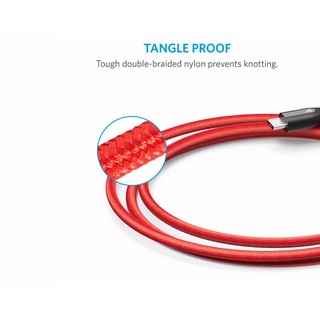 Cáp sạc ANKER Powerline Micro-USB Plus 0.9m A8142H91 (Đỏ)