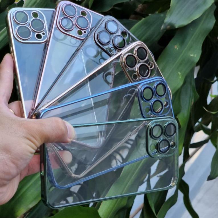 Ốp lưng trong viền màu XM Glimmer cho iPhone 13 , 13 pro , 13 pro max bảo vệ máy