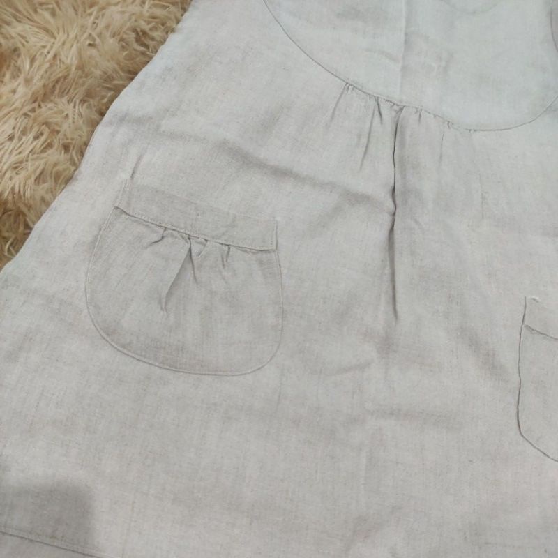 Đầm babydoll linen pass