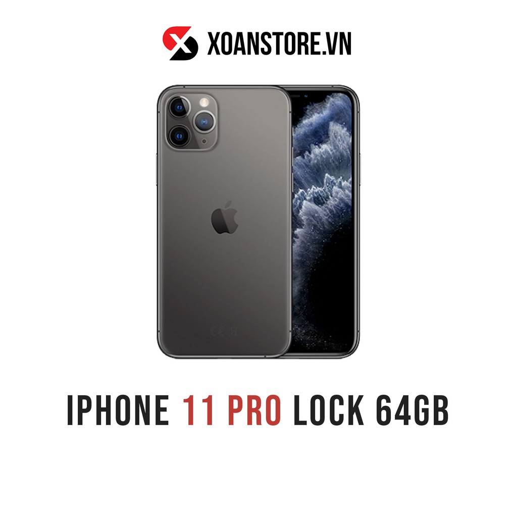 [Mã 66ELHASALE hoàn 7% đơn 500K] ĐIỆN THOẠI IPHONE 11 Pro LOCK 64GB mới 99% bảo hành 12 tháng lỗi là đổi tại XOĂN STORE