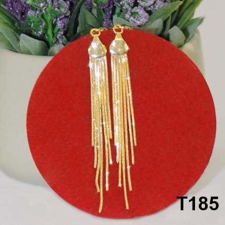 Bông Tai Nữ mạ vàng tua rua T185 NaMoo Jewelry