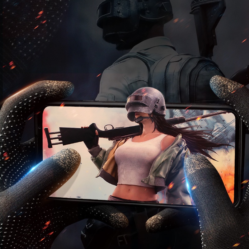 Găng tay chơi game MEMO Fiber Carbon, chống mồ hôi tay, giữ ấm mùa đông PUGB, Fortnite bao bọc ngón tay memo