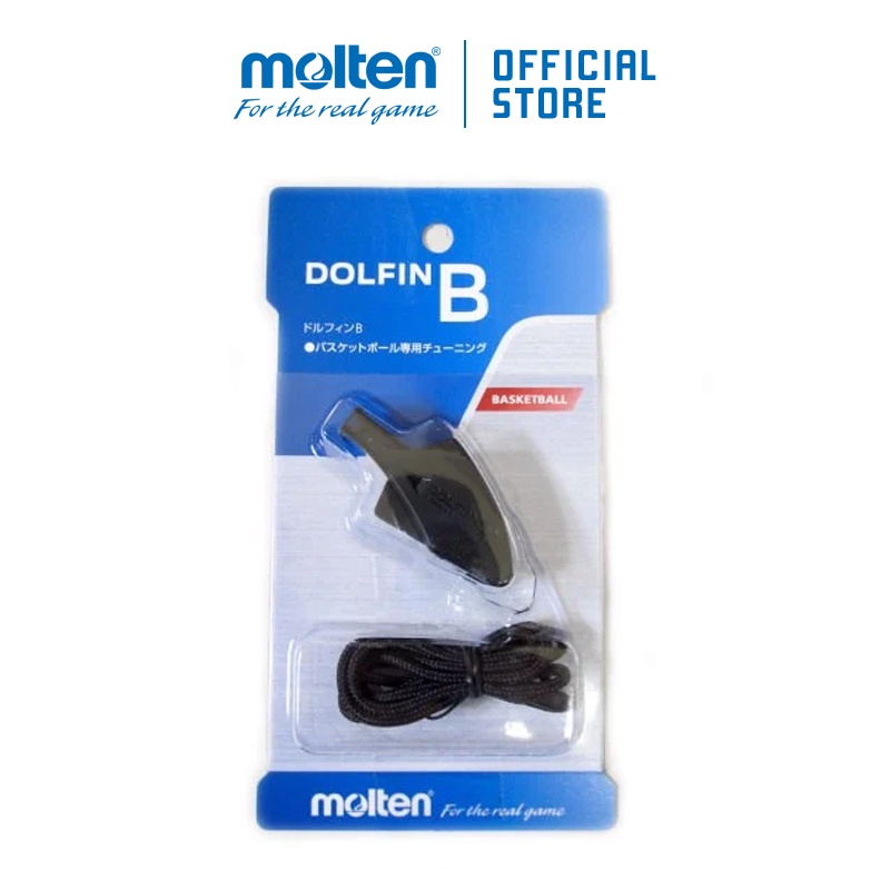 Còi trọng tài Bóng rổ Molten Dolfin B đen có dây