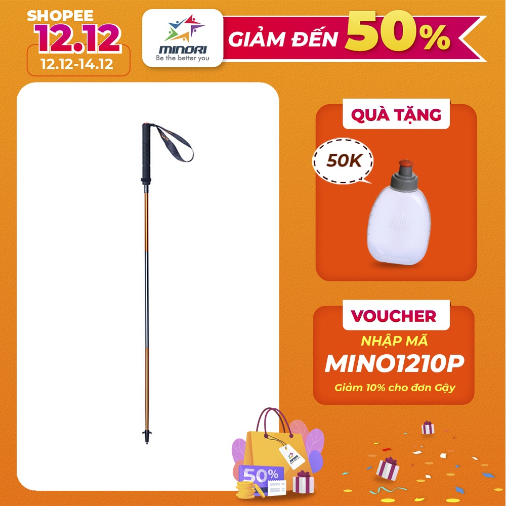 Gậy Leo Núi Chạy Trail CARBON Và Hợp Kim Nhôm Aonijie E4201 Leo Núi Trekking Siêu Nhẹ Chỉ 153g Có Thể Gấp Gọn 4 Khúc