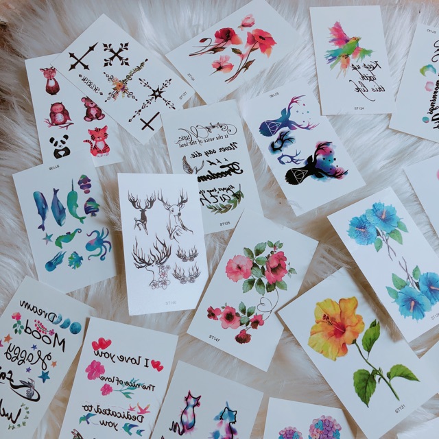 Set 30 hình xăm dán giá 50k