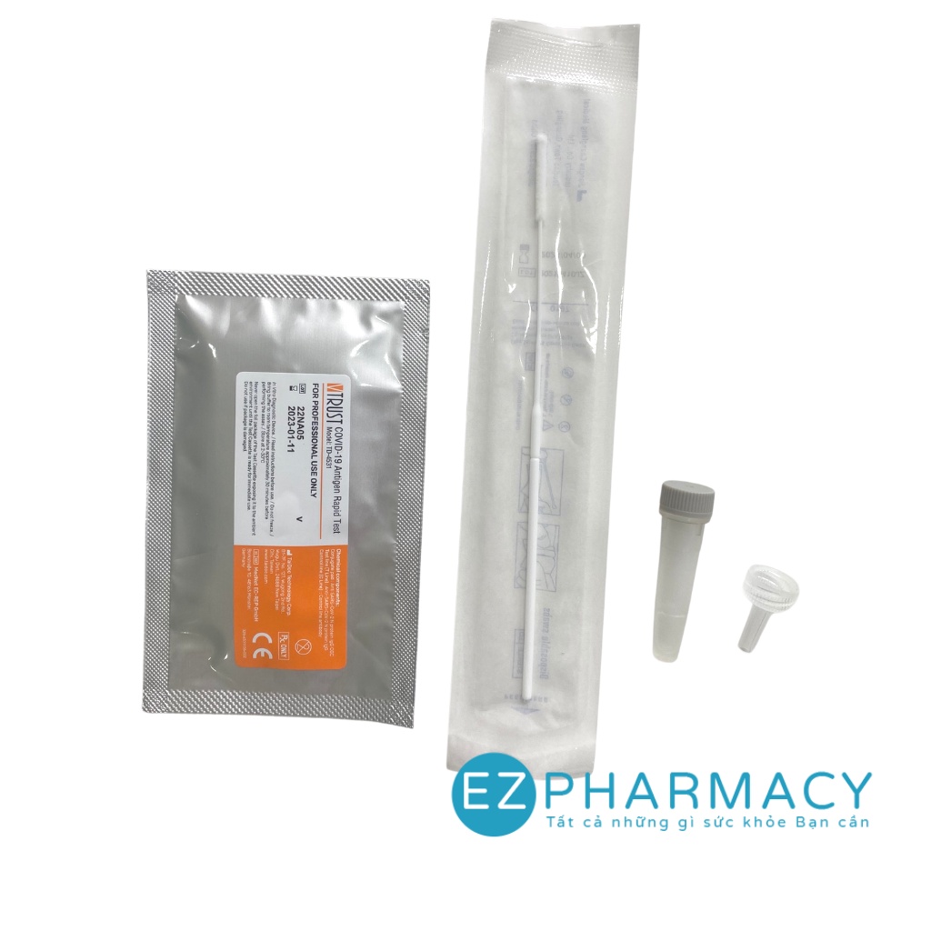 Bộ test nhanh Covid-19 VTRUST Covid-19 Antigen Rapid Test Model: FaCare TD-4531