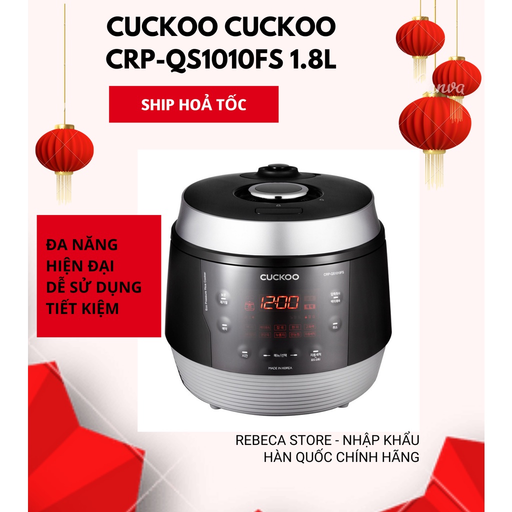 Nồi cơm Áp suất Điện tử CUCKOO CRP-QS1010FS 1.8L nhập khẩu Hàn Quốc