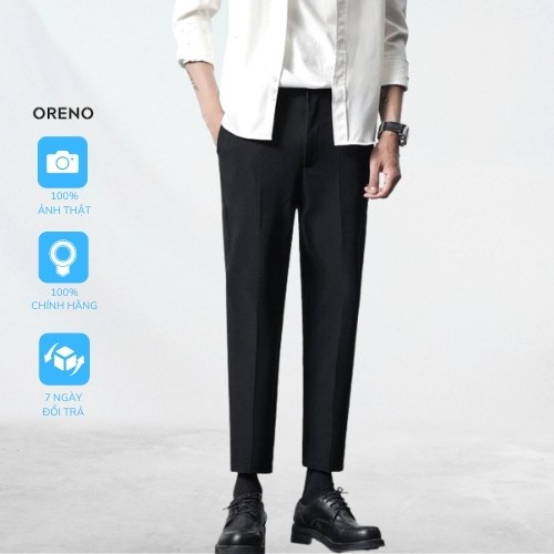 Quần tây nam ORENO học sinh ống rộng vừa, thoải mái vận động, chất vải co giãn 4 chiều phong cách unisex giới trẻ - Hàng