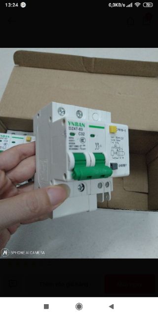 Aptomat Chống Giật 2 pha C20- C32 Và - C63-   Giá 1 cái