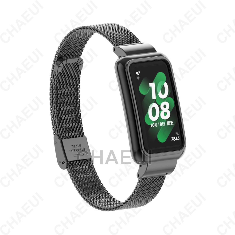 Dây Đeo Thay Thế Bằng Thép Không Gỉ Kèm Hộp Đựng Cho Huawei Band 8 7 6 / Honor Band 6