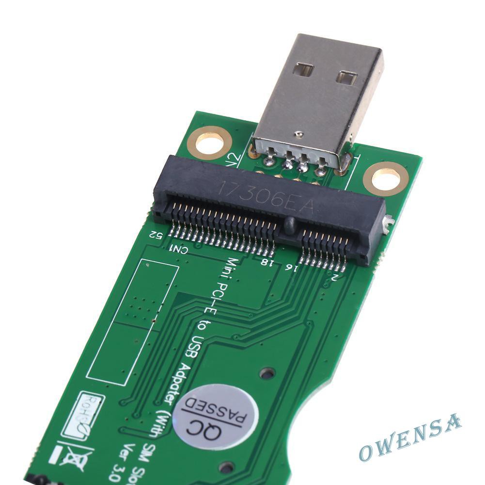 Đầu chuyển đổi Mini Pci-E sang USB với khe cắm thẻ sim 8 chân cho Wwan/Lte