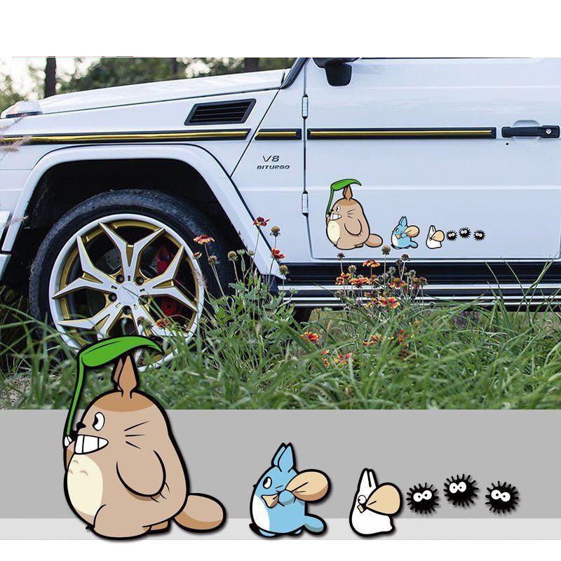 Totoro Dán Xe Cá Tính Phim Hoạt Hình Hoạt Hình Sáng Tạo Vui-Baby In Car Sticker Dễ Thương Tạo Sự Cảnh Giác Chạy Chậm Xe Phía Sau Cho Xe Khủng Long Cơ Thể Không Bị Trầy Xước Dán Kính Trang Trí