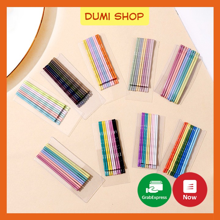 Set 10 Kẹp Tăm Nhiều Màu Phong Cách Hàn Quốc – Dumi Shop