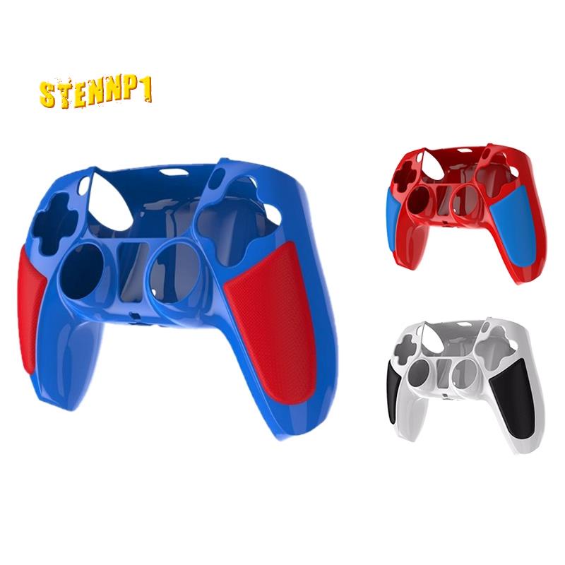 Vỏ Bọc Tay Cầm Chơi Game Ps5 Bằng Silicon Chống Trượt Màu Xanh Dương / Đỏ