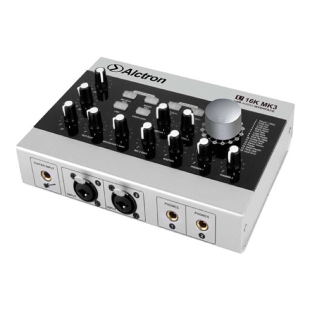 Sound card U16K MK3 hay Sound card USB Alctron U16K MKIII tích hợp nguồn 48V dùng cho tất cả các dong mic thu âm