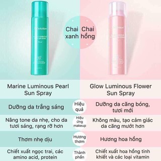 Xịt Chống Nắng Dưỡng Trắng Da JMsolution