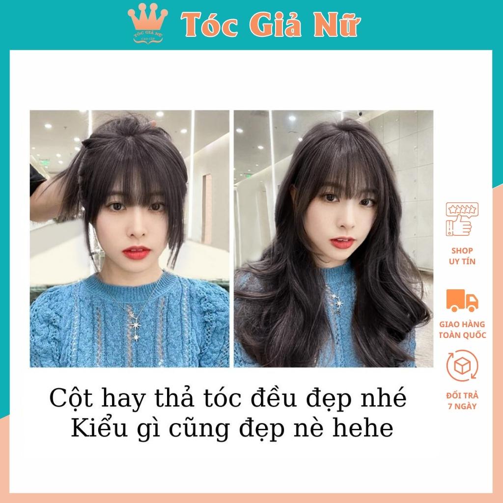 Tóc mái giả 3d tơ, có rãnh da đầu tự nhiên, che hói, che bạc, che khuyết điểm, PH01