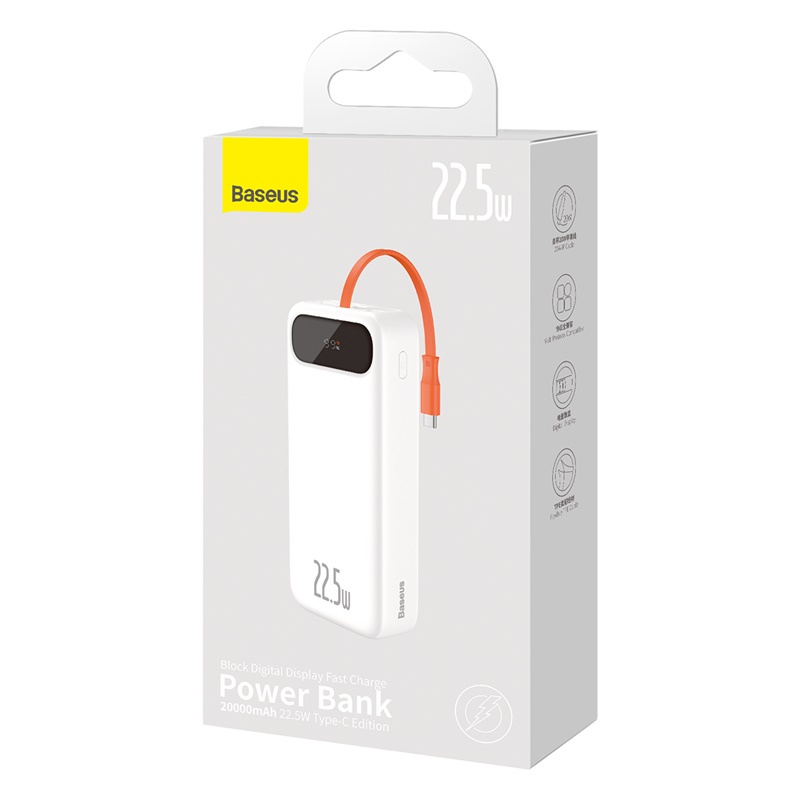 Pin sạc dự phòng ngoài Baseus 22.5W 20000mAh PD 20W 10000mAh cho iPhone 13 Pro Max Xiaomi