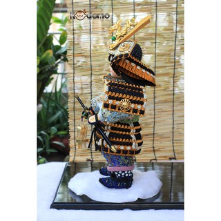 Búp bê Samurai , búp bê Nhật Bản .  6D XÁM ĐEN