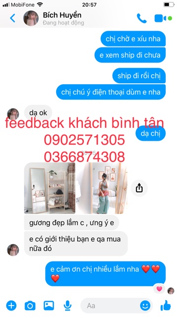 Gương nịnh cho shop thời trang tphcm