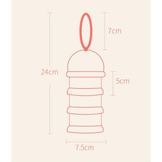 Bình Chia Sữa 3 Ngăn Tiện Lợi