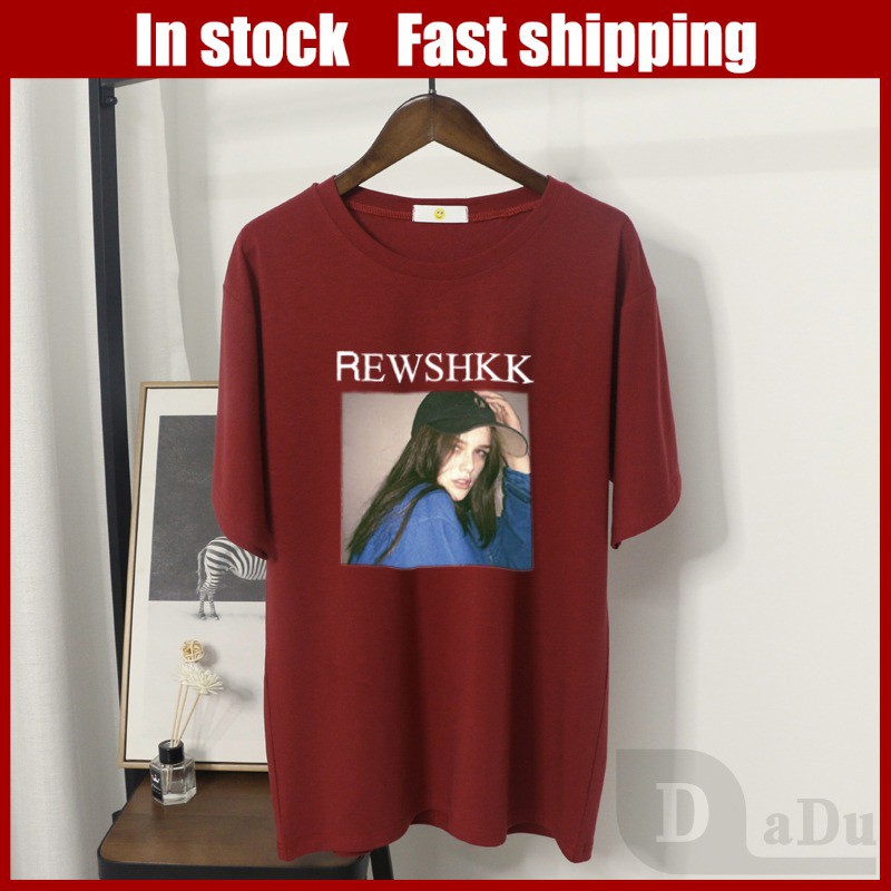 Áo Thun 100% Cotton Tay Ngắn Cổ Tròn In Họa Tiết Hoạt Hình Phong Cách Hàn Quốc Dành Cho Cặp Đôi