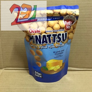 Túi Snack Đậu Phộng Pinattsu Oishi Phomai Cheddar 95g