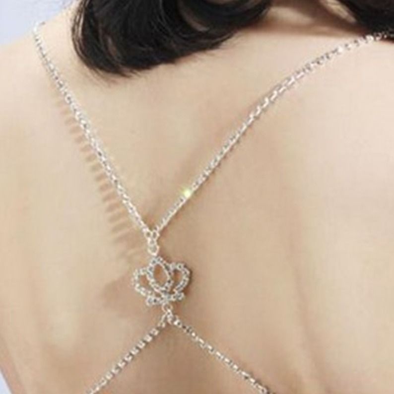 Dây Áo Ngực Trong Suốt Đính Đá Phong Cách Mới