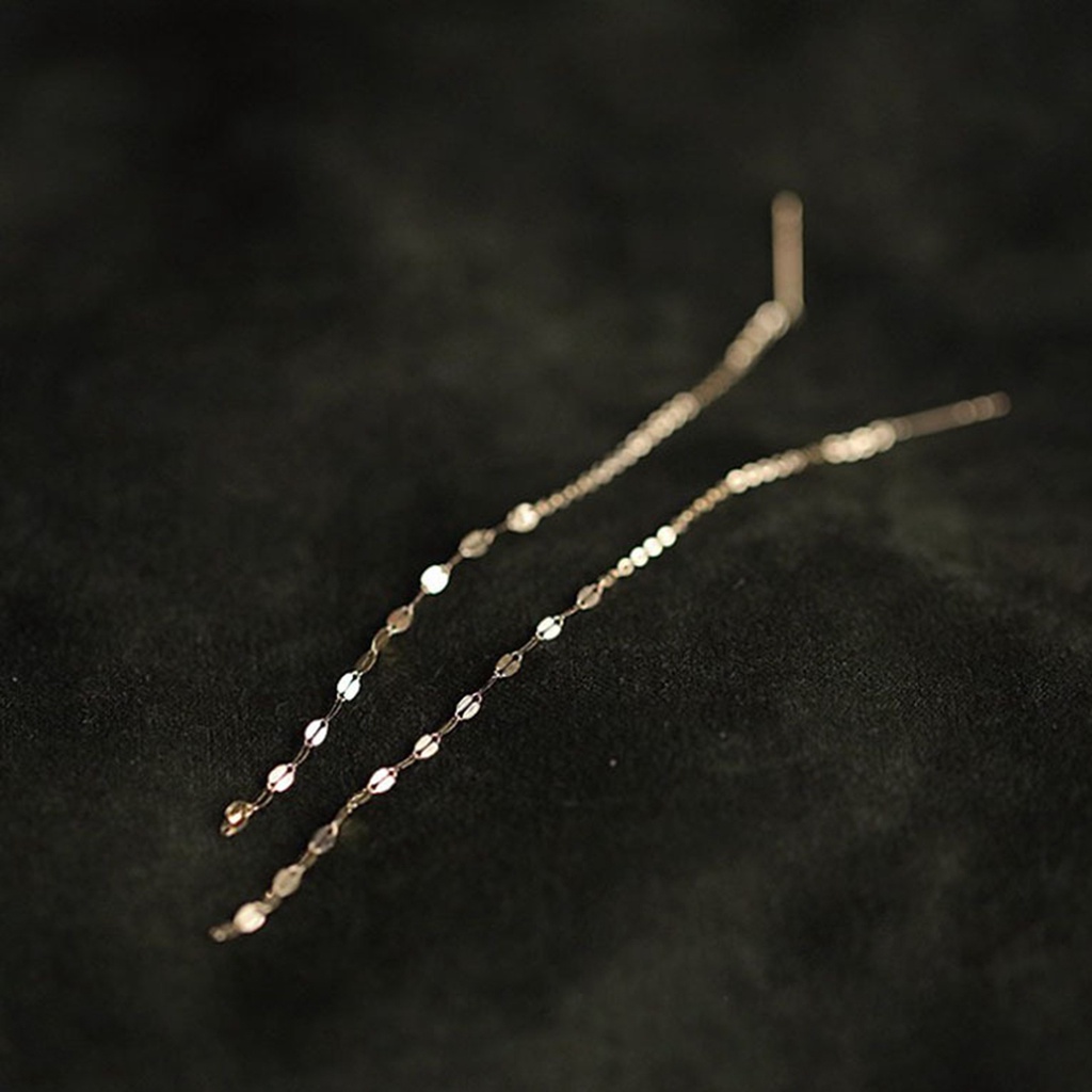 Khuyên Tai Dáng Dài Đính Đá Lấp Lánh Thanh Lịch Cho Nữ