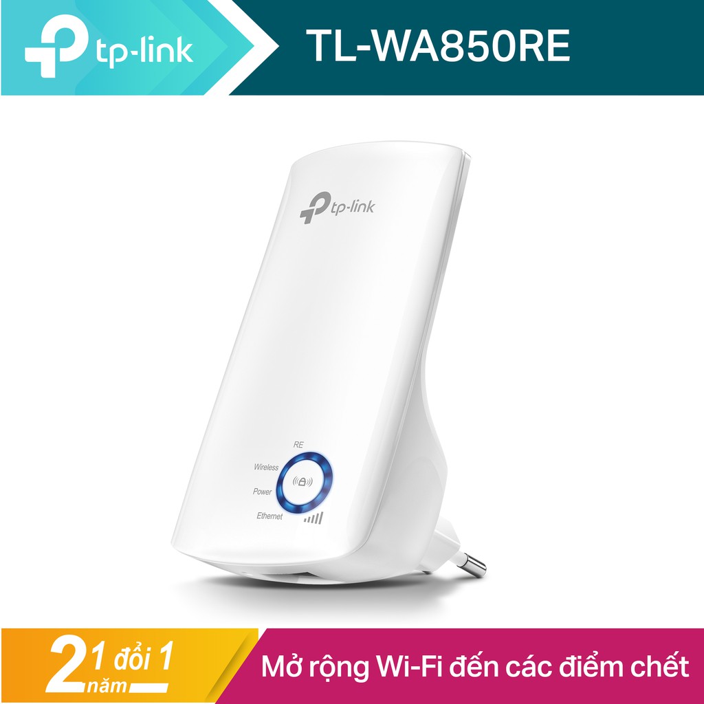 TP-Link N 300Mbps Mở rộng sóng Wifi Kích sóng wifi Tăng cường mạng Wifi -TL-WA850RE - Hàng Chính Hãng | BigBuy360 - bigbuy360.vn