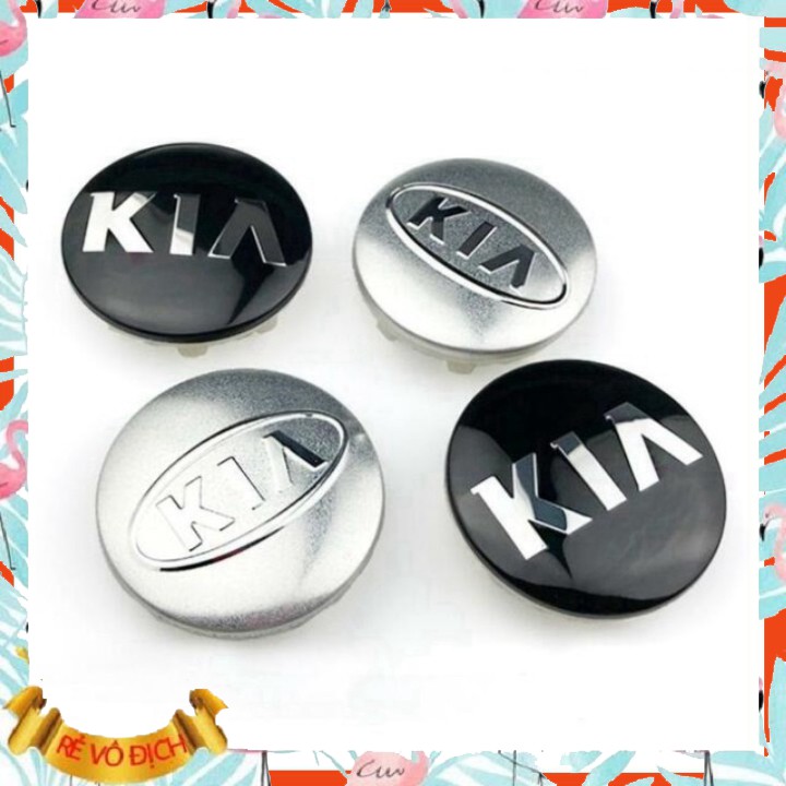 Logo chụp mâm, ốp lazang bánh xe ô tô Kia đường kính 58mm M