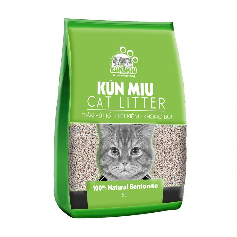 Combo Cát vệ sinh cho mèo Kunmiu 5l chanh (3.5kg) và Thức ăn cho mèo Reflex Kitten 500g