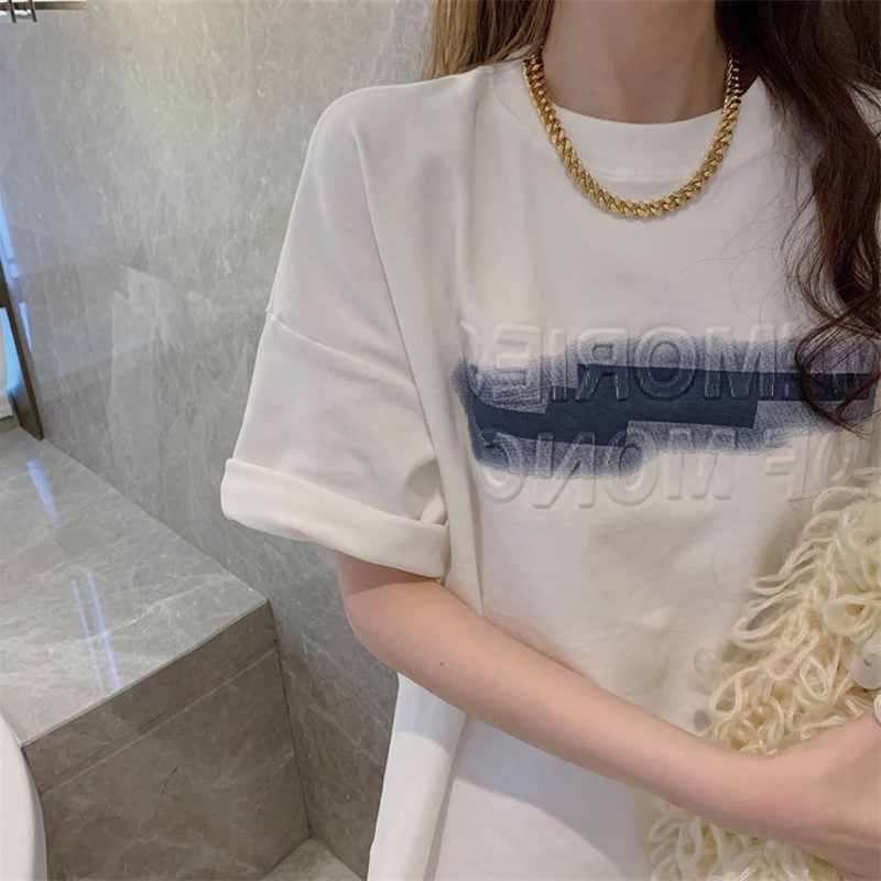 Áo Thun Tay Lỡ Form Rộng Phong Cách Hàn Quốc Dành Cho Nữ