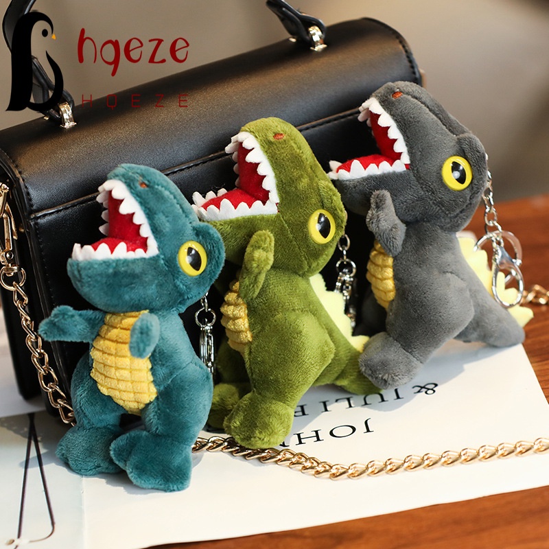 Móc Khóa Khủng Long Nhồi Bông Dễ Thương