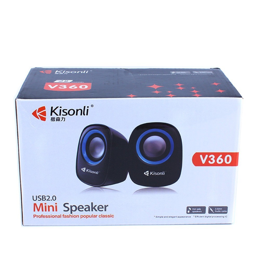 Loa 2.0 Kisonli V360 NGUỒN USB