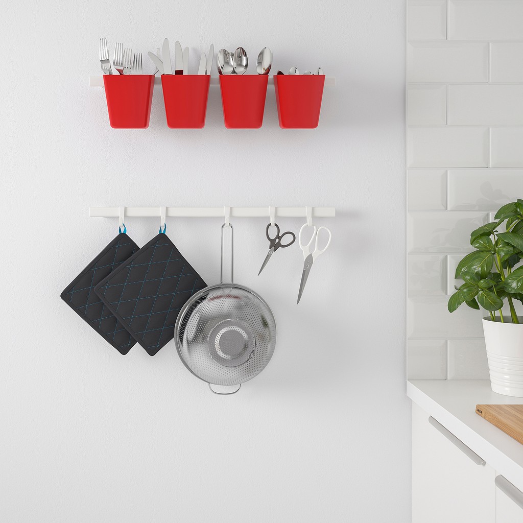 Bộ thanh treo, móc và giỏ treo đa năng Sunnersta IKEA 60cm