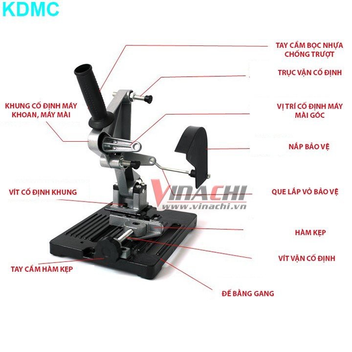 KHUNG ĐẾ KẸP MÁY MÀI CẦM TAY THÀNH MÁY CẮT - 1 CÁI hàng cao cấp