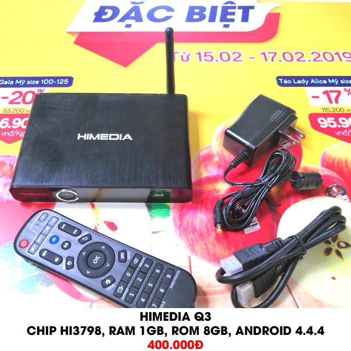 Đầu Tivi Box Himedia Q3, xem 4K, 3D, chạy siêu mượt