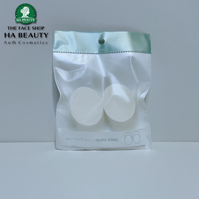 Bông mút trang điểm tán kem Daily Beauty Tools Ellipse Puff 2P 2 miếng 1 bịch