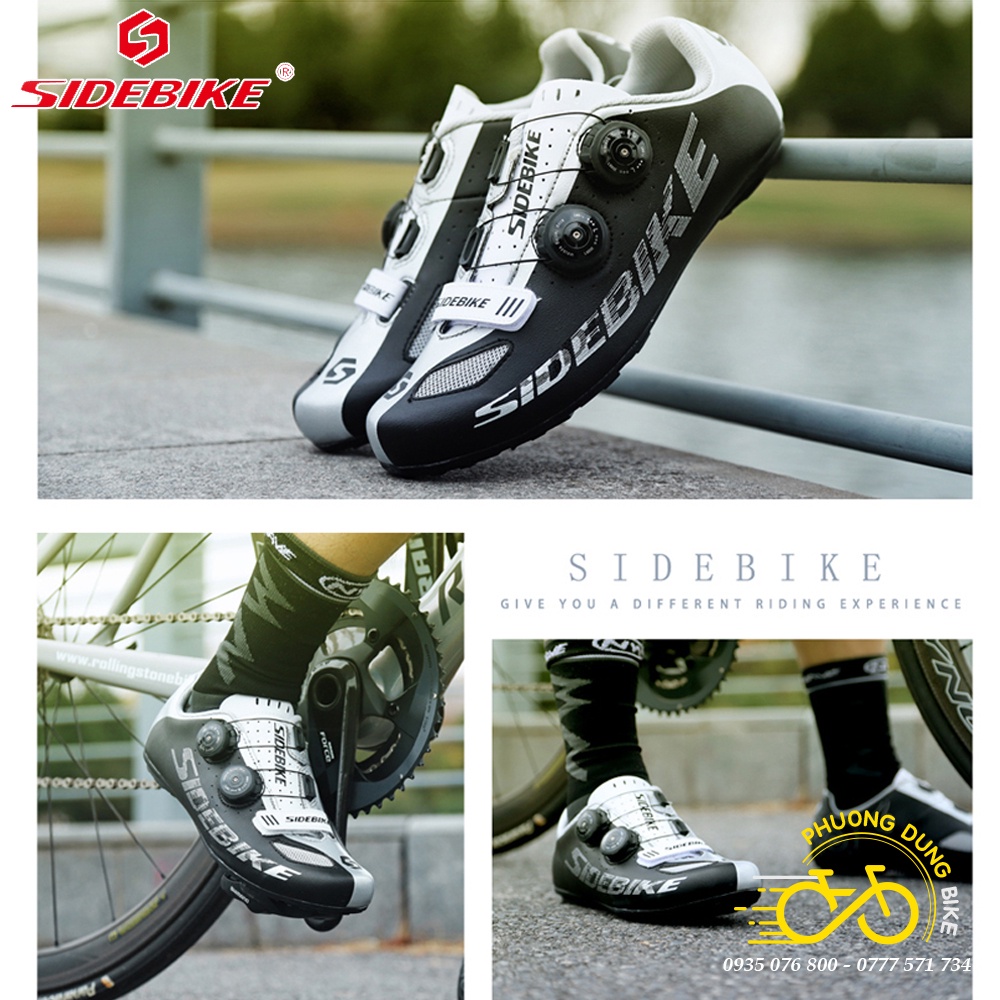 Giày đi xe đạp thể thao Road, MTB SIDEBIKE SD-021 - 2 Khóa Vặn
