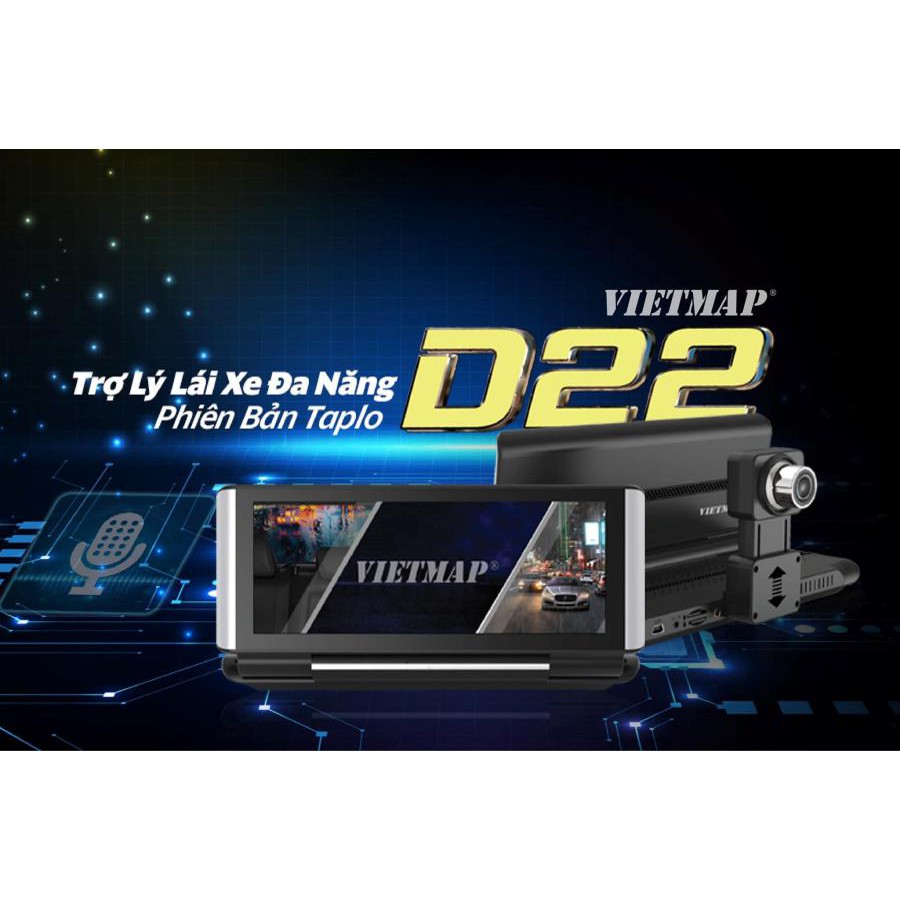 VietMap D22 – Trợ Lý Đa Năng Điều Khiển Giọng Nói Đặt Taplo