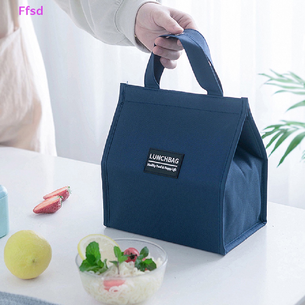 {Ffsd} Túi Đựng Hộp Cơm Trưa Vải Oxford Nhỏ Gọn Tươi Mới Cho Học Sinh / Văn Phòng * Bán Chạy