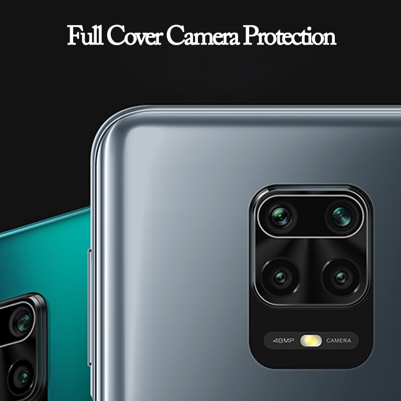 Kính Cường Lực 3 Trong 1 Bảo Vệ Ống Kính Điện Thoại Xiaomi Redmi 9a 9c Note 9s Note 9 Pro Note 8 Note 7 Note 6 Mi Note 10 Lite K20 K30